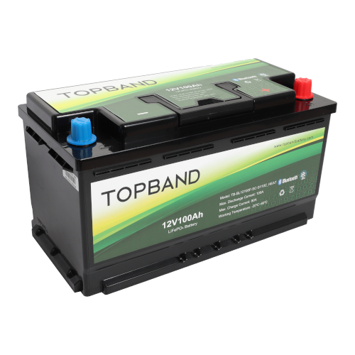 Topband B Series 12V 100Ah Lithium Battery With Bluetooth And Heater