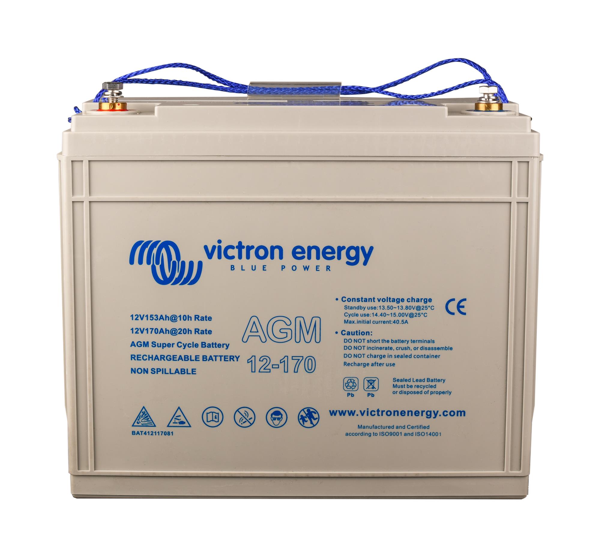 Victron Energy AGM Super Cycle Battery 12V 170Ah (M8) - BAT412117081